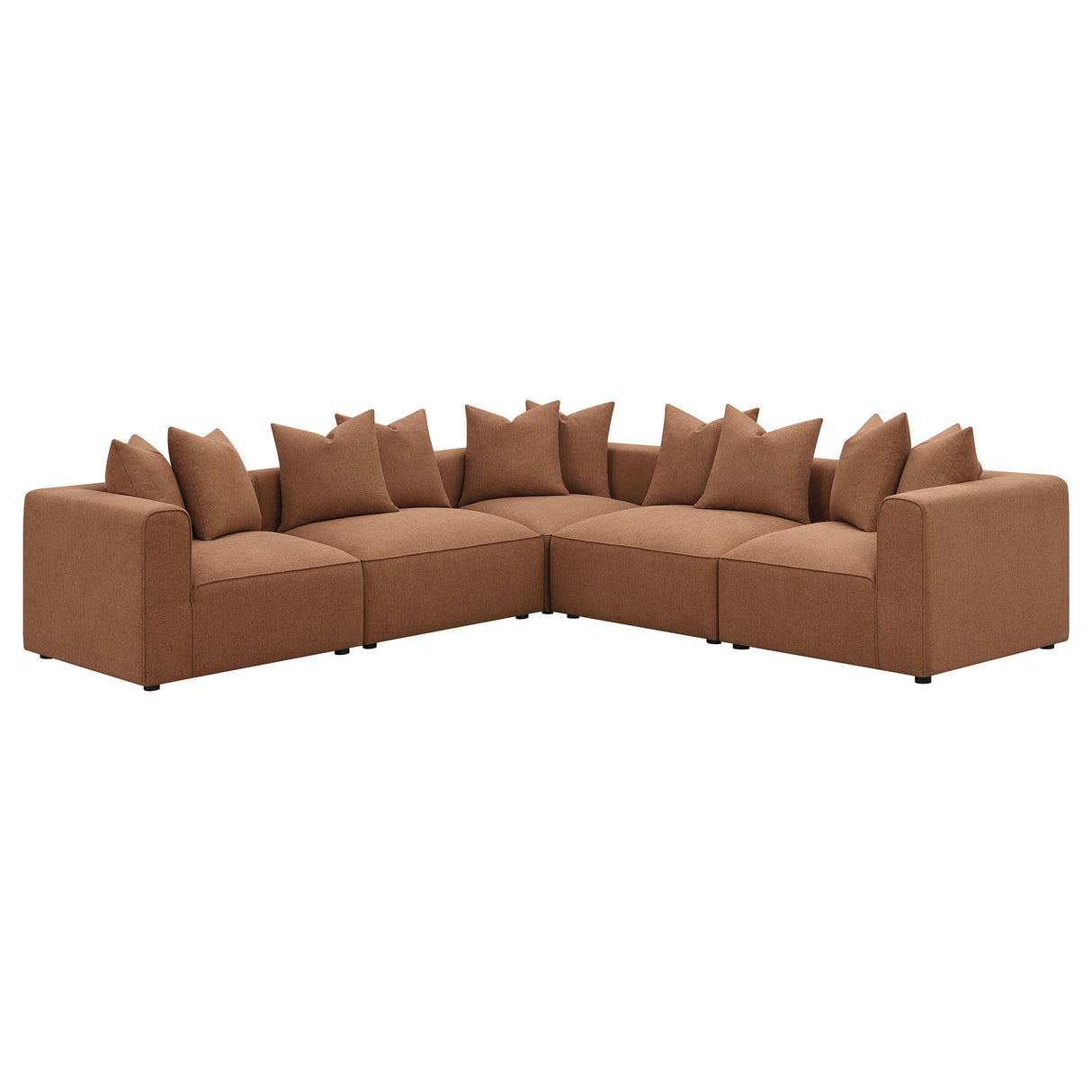 Jennifer Terracotta Upholstered Corner Chair