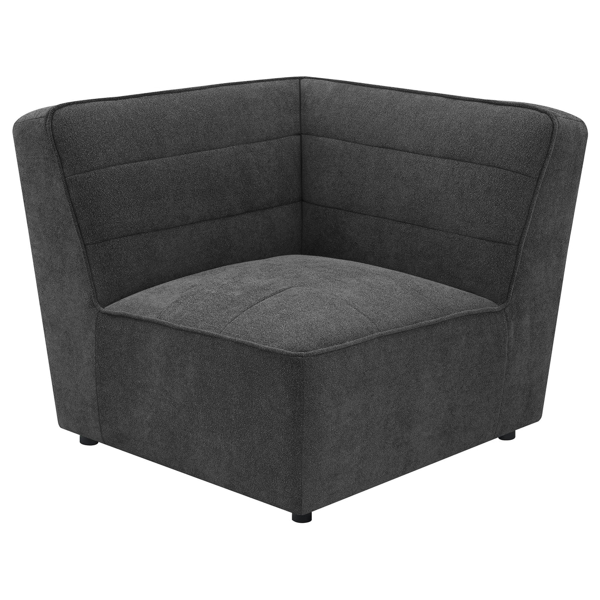 Sunny Dark Charcoal Upholstered Corner Chair