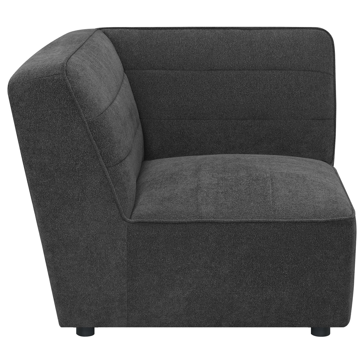 Sunny Dark Charcoal Upholstered Corner Chair