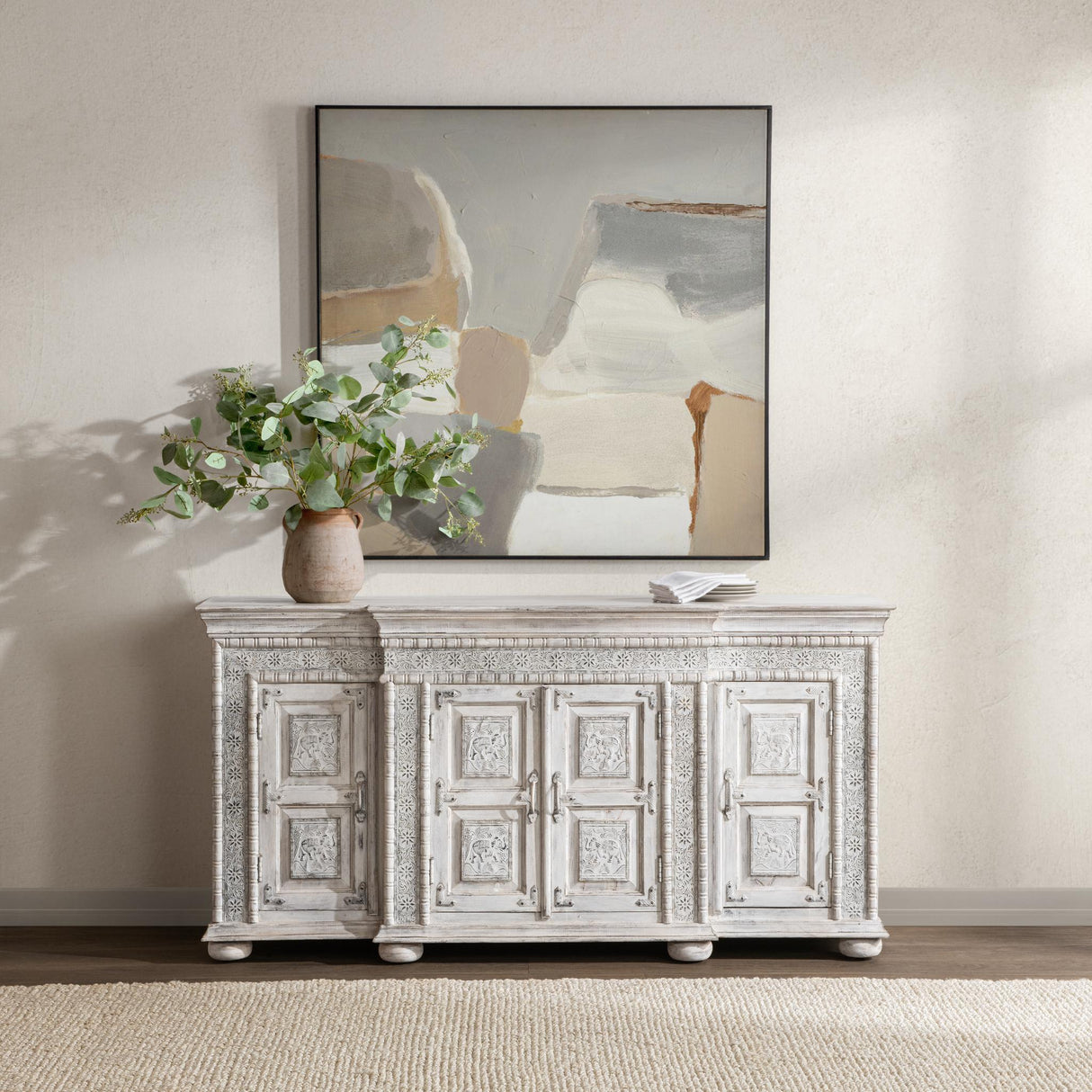 Arish 4 Door Cabinet - Heritage Cream by Classic Home at Eve Furniture