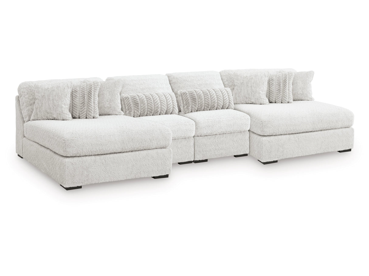 Cuddle Plush Arctic 4-Piece Double Chaise Sectional by Ashley at Eve Furniture
