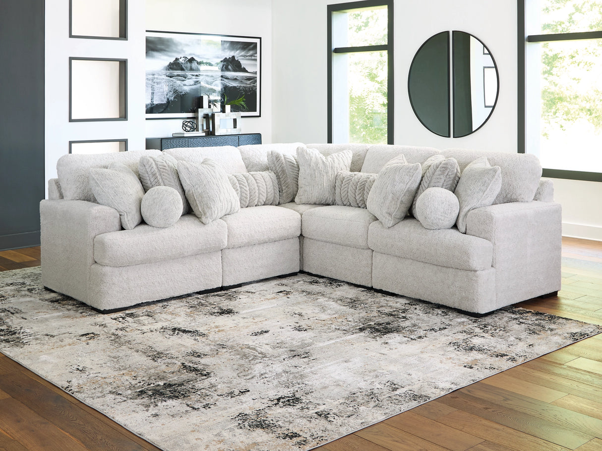 Cuddle Plush Arctic 5-Piece Sectional by Ashley at Eve Furniture