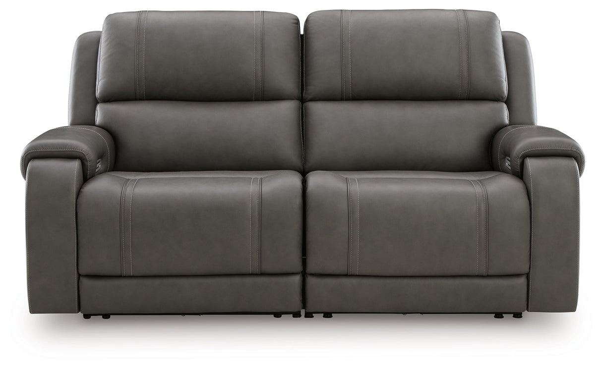 5Z - Pittson Anchor 2-Piece Power Reclining Sectional Loveseat