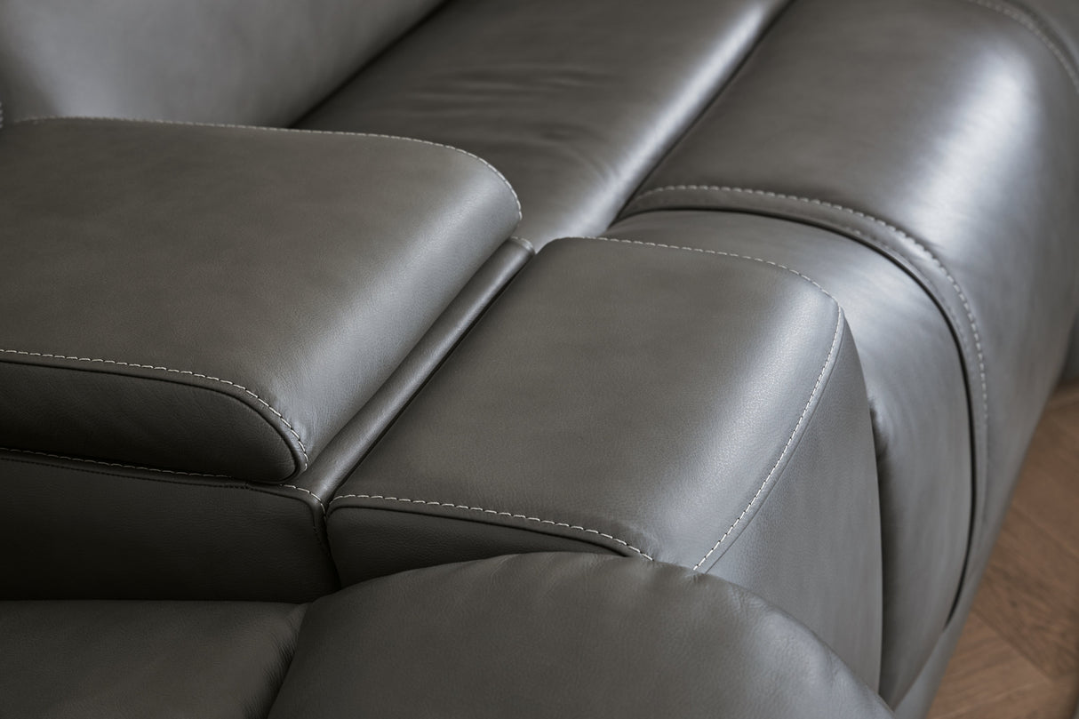 5Z - Pittson Anchor 3-Piece Power Reclining Sectional Loveseat with Console