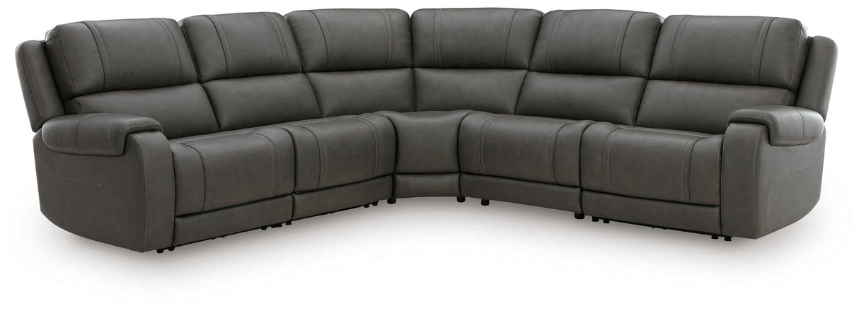5Z - Pittson Anchor 5-Piece Power Reclining Sectional