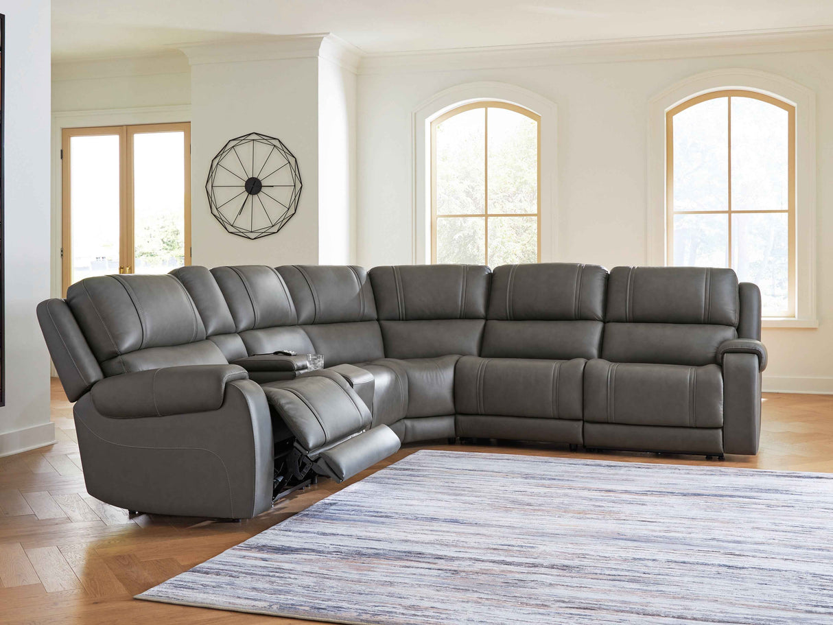 5Z - Pittson Anchor 6-Piece Power Reclining Sectional