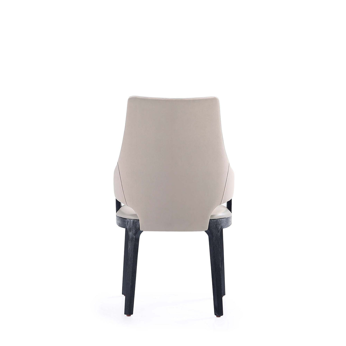 6-Piece Kara Dining Side and Arm Chairs in Light Grey by Manhattan Comfort at Eve Furniture
