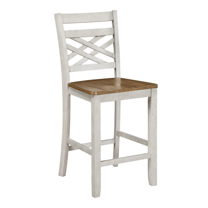 Tyler White 5-Piece Pack Counter Height Set by Homelegance at Eve Furniture