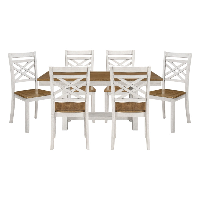 Tyler White 7pc Set (TB+6S) by Homelegance at Eve Furniture