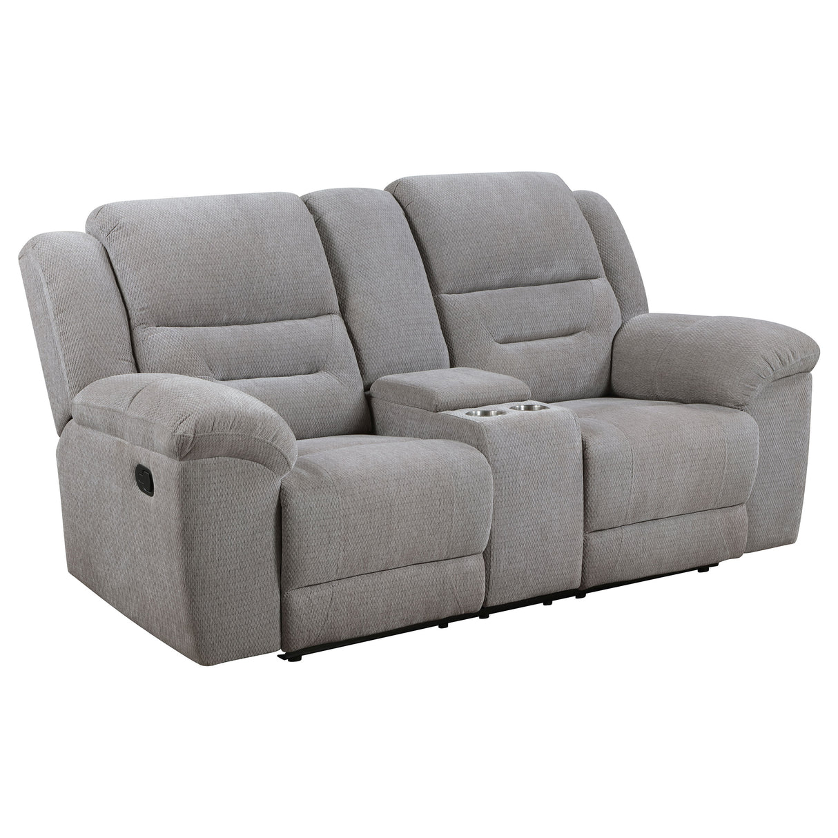 Gilson Grey 2-Piece Chenille Upholstered Reclining Living Room Set
