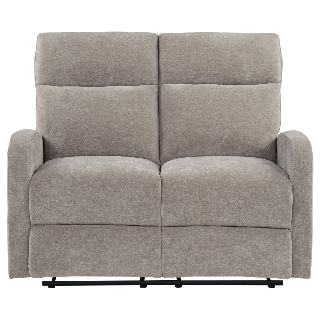 Hamilton Chenille Upholstered Manual Reclining Loveseat Sand