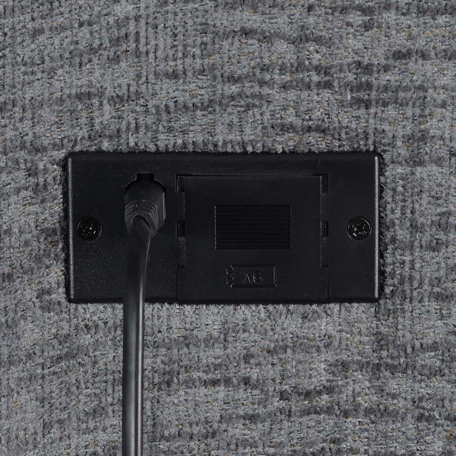 Bahrain Charcoal Upholstered Power Reclining Sofa