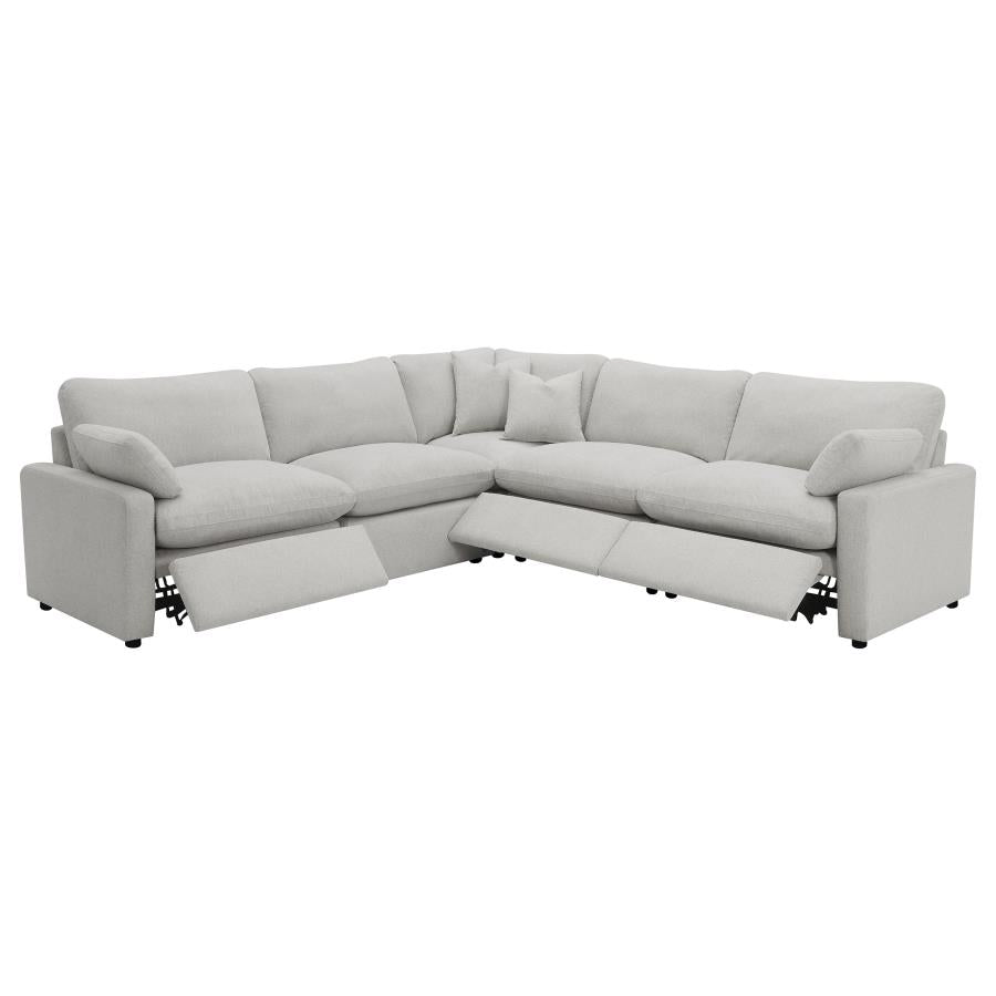 Collins Grey 5-piece Modular Power Reclining Sectional