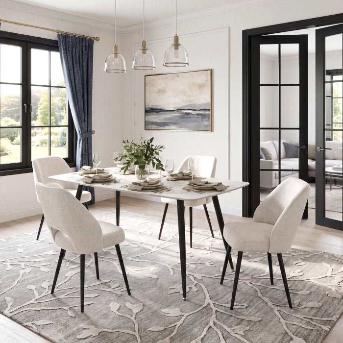 Mateo Beige Side Chair, Set of 2 by Homelegance at Eve Furniture