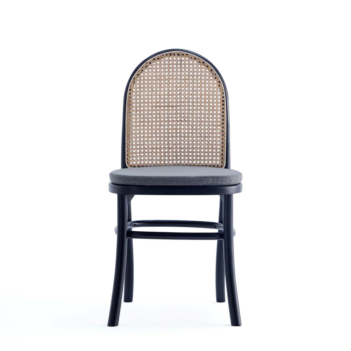 7-Piece Rockaway 70.86 Dining Set in Black with 6 Paragon 1.0 Dining Chairs by Manhattan Comfort at Eve Furniture