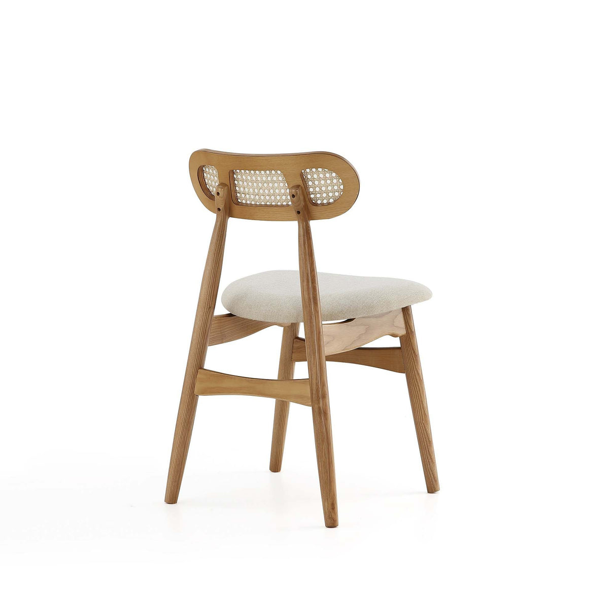 7-Piece Rockaway 70.86 Dining Set in Nature with 6 Colbert Dining Chairs by Manhattan Comfort at Eve Furniture
