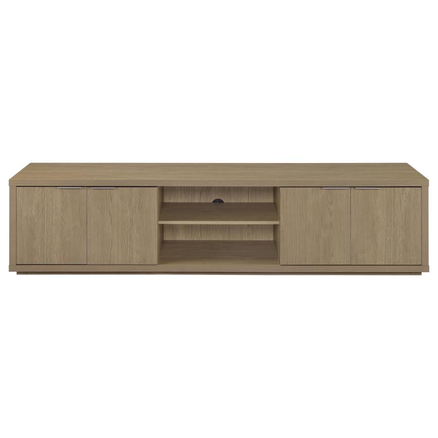 Ingram Latte 4-Door TV Stand for TVs up to 85 Inches by Coaster at Eve Furniture