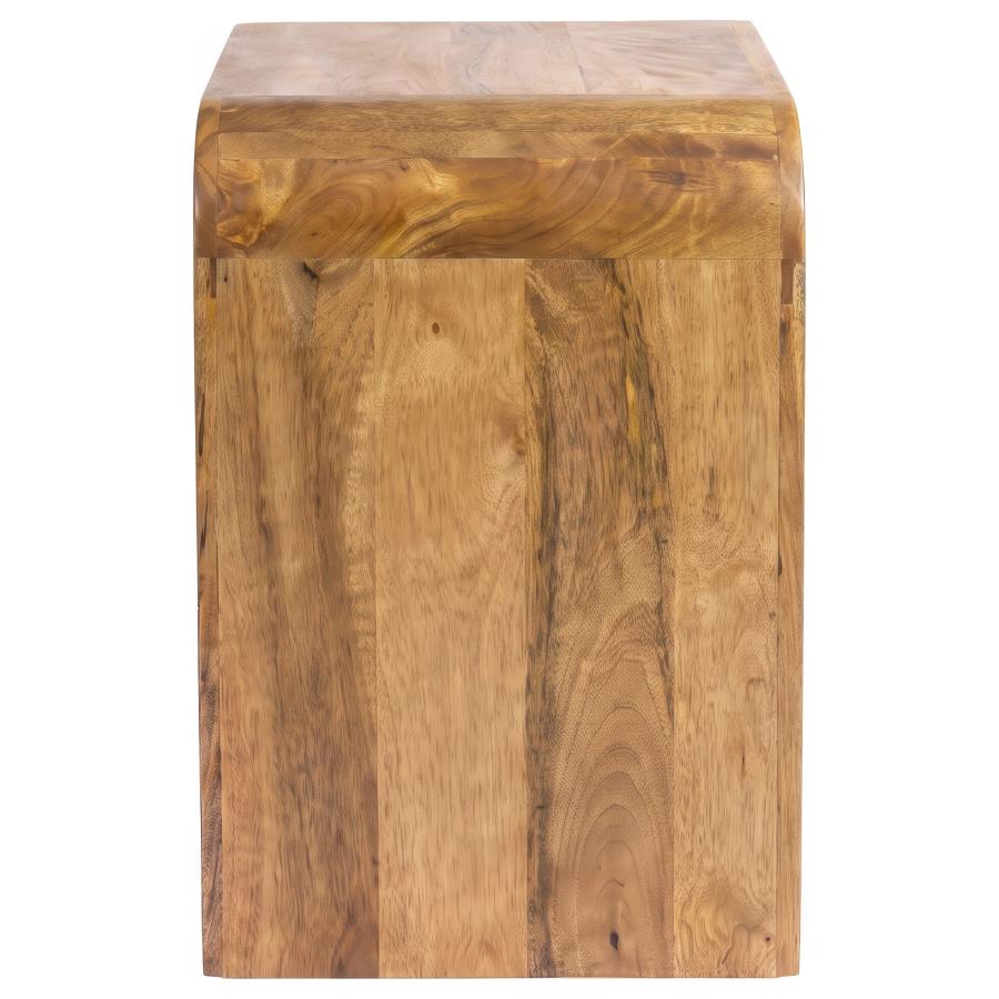 Booker Natural Rectangular Mango Wood End Table by Coaster at Eve Furniture