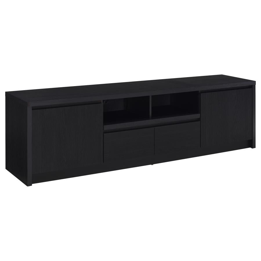 Winfield Black 78-inch 2-Door TV Stand Media Console by Coaster at Eve Furniture