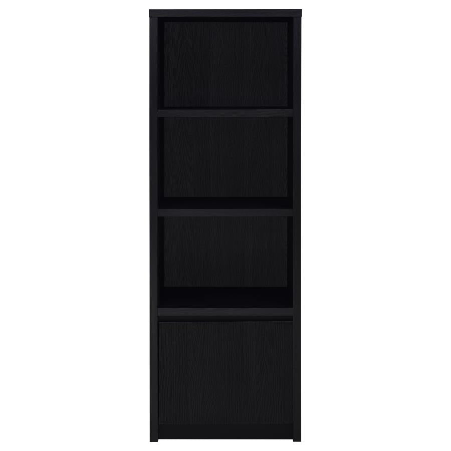 Winfield Black 3-shelf Media Tower Entertainment Pier