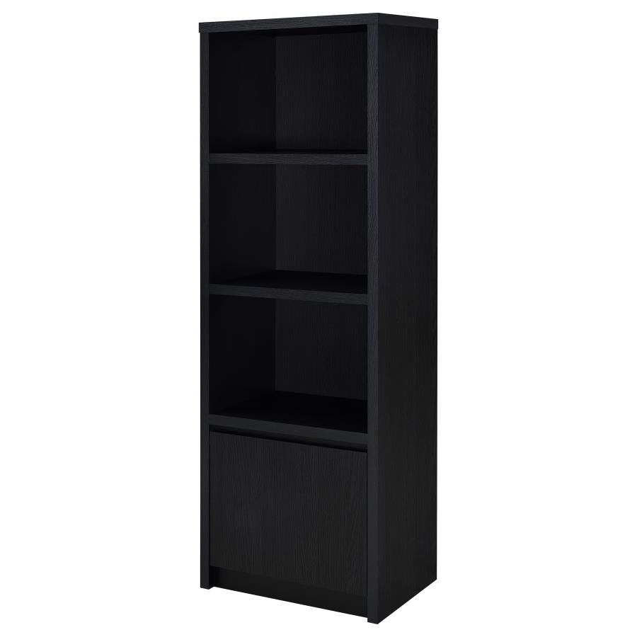 Winfield Black 3-shelf Media Tower Entertainment Pier