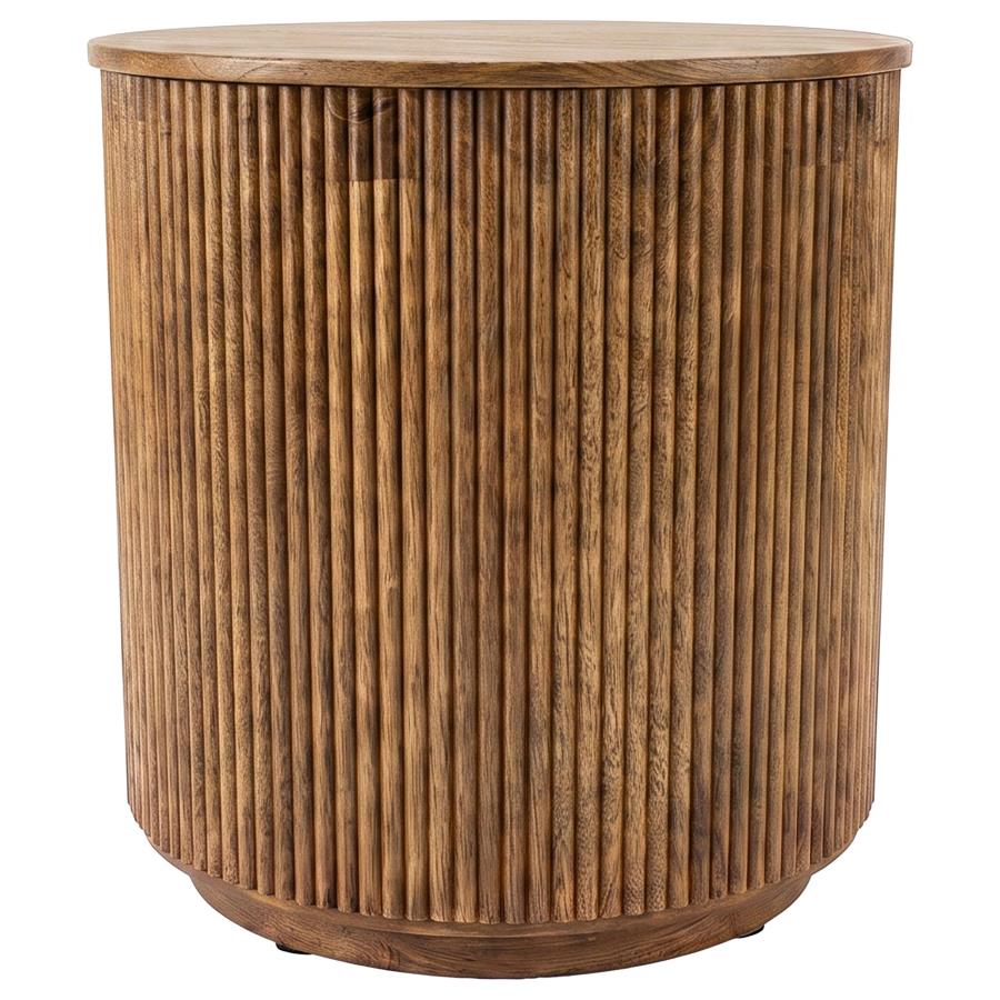 Coffey Light Brown 2-Piece Round Occasional Table Set by Coaster at Eve Furniture