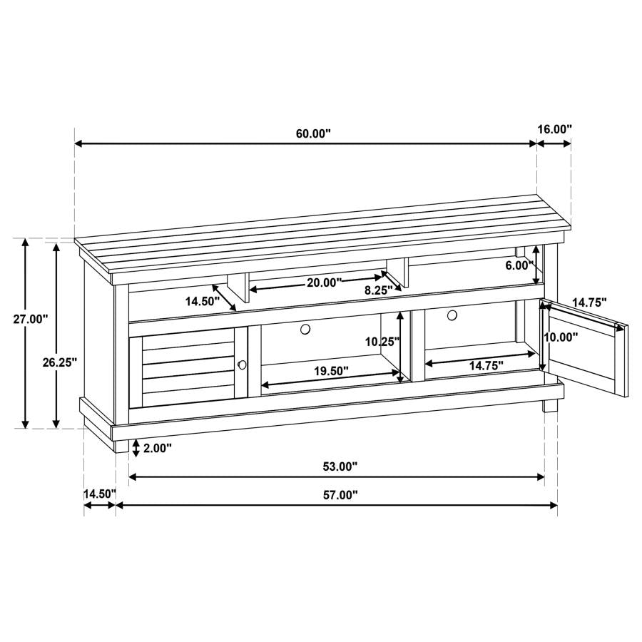 Payne 60-inch TV Stand Media Console Java