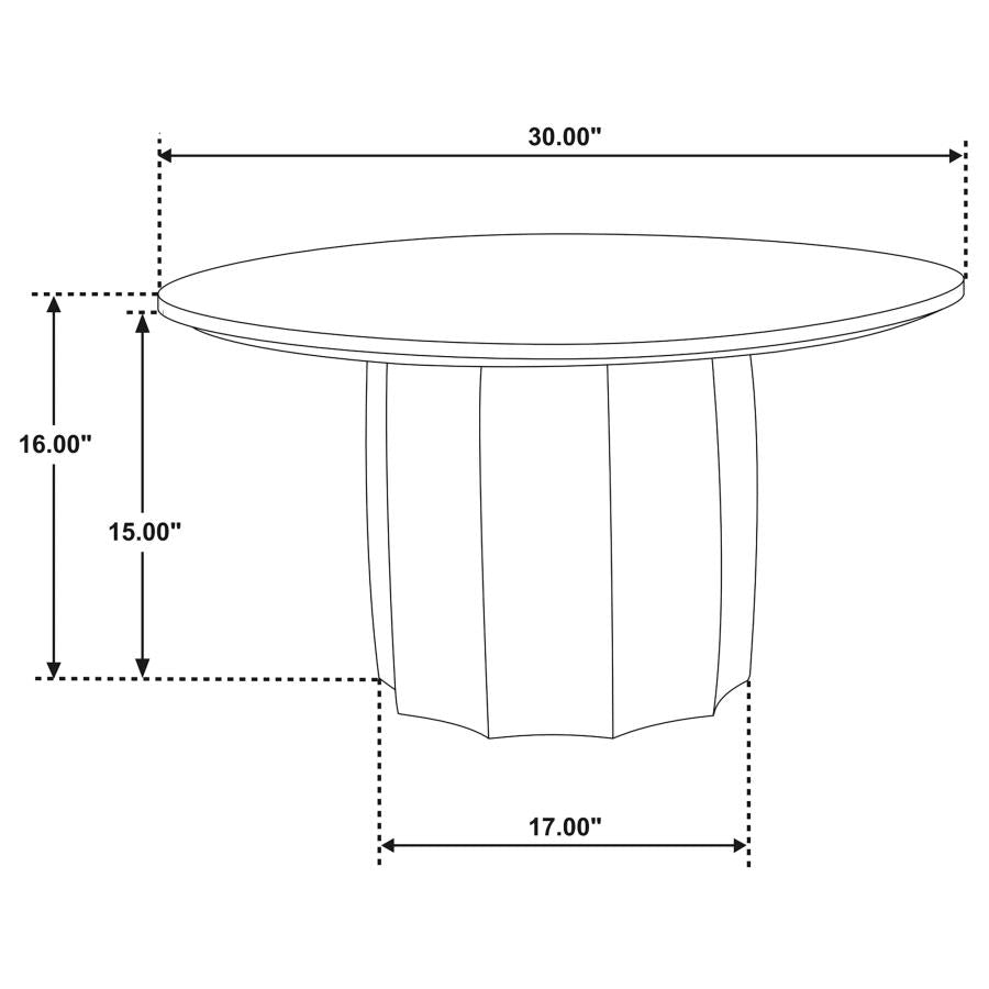 Cayenne Walnut Solid Mango Wood Cocktail Coffee Table