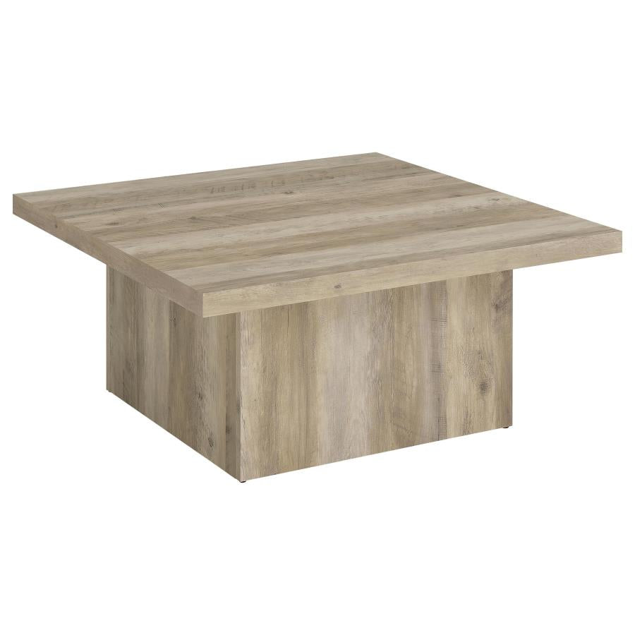 Devar Distressed Pine 3-Piece Square Occasional Table Set