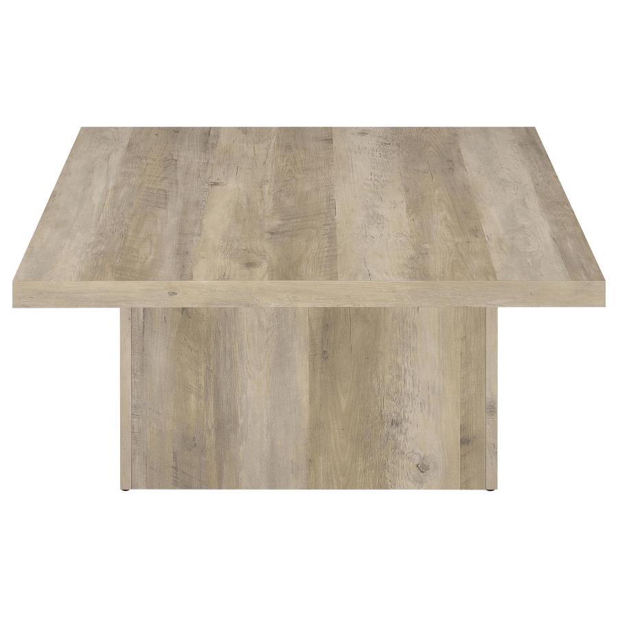 Devar Distressed Pine 3-Piece Square Occasional Table Set