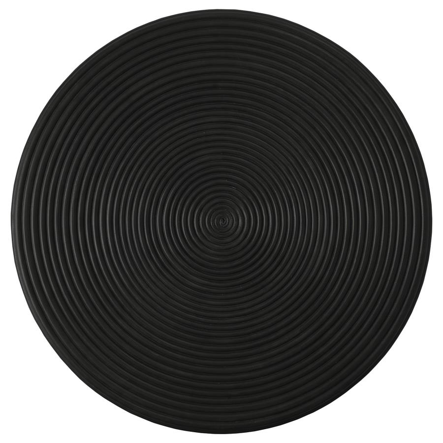 Macedo Black 2-Piece Transitional Round Rattan Occasional Table Set by Coaster at Eve Furniture