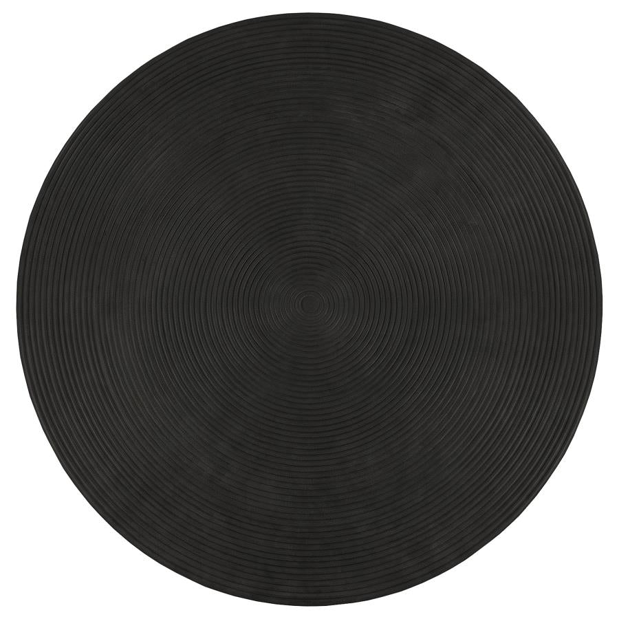 Macedo Black 2-Piece Transitional Round Rattan Occasional Table Set by Coaster at Eve Furniture