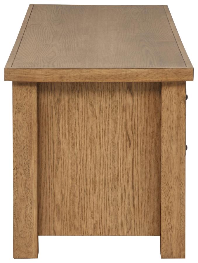 Beasley Golden Oak 2-Door 71-Inch Wood TV Stand Media Console by Coaster at Eve Furniture