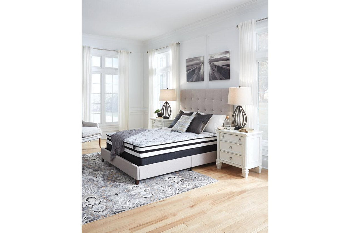 8 Inch Chime Innerspring White Twin Mattress in a Box by Ashley at Eve Furniture