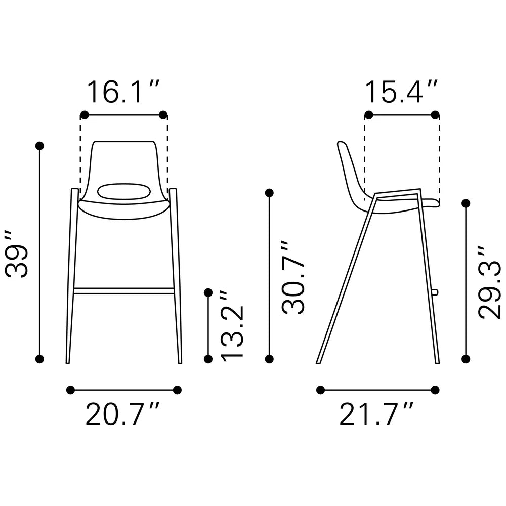 Desi Barstool White - Image 11