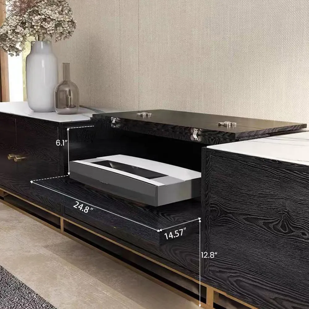 83" Sheri Black TV Stand by New Era Innovations at Eve Furniture