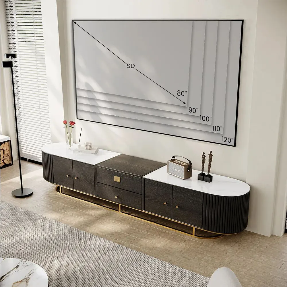 83" Sheri Black TV Stand by New Era Innovations at Eve Furniture