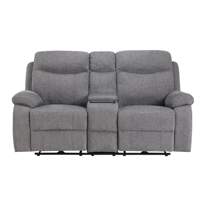 Centric Grey 2pc Set: Sofa, Love (Power) by Homelegance at Eve Furniture