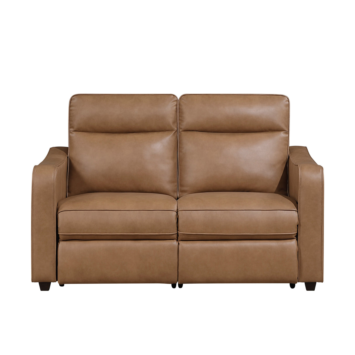 Equinox Brown 2-Piece Curved Track Arms Power Reclining Living Room Set by Homelegance at Eve Furniture