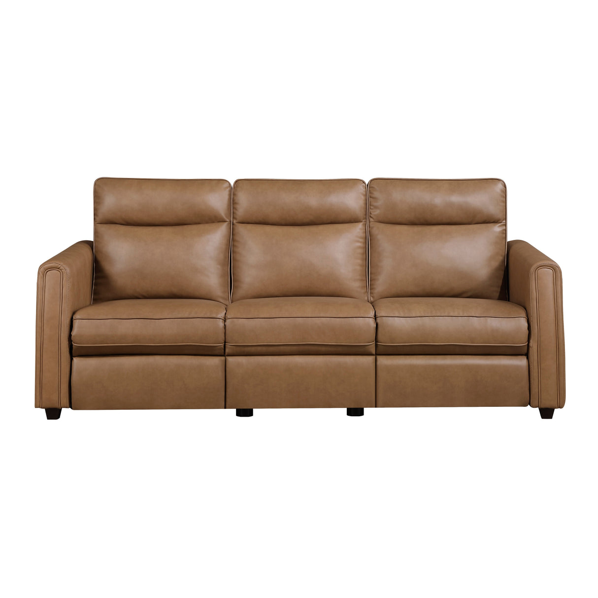 Equinox Brown Power Double Reclining Sofa with Rounded Track Arms by Homelegance at Eve Furniture