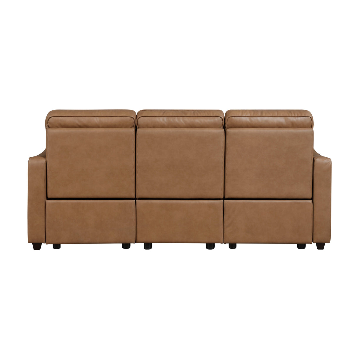 Equinox Brown Power Double Reclining Sofa with Curved Track Arms by Homelegance at Eve Furniture