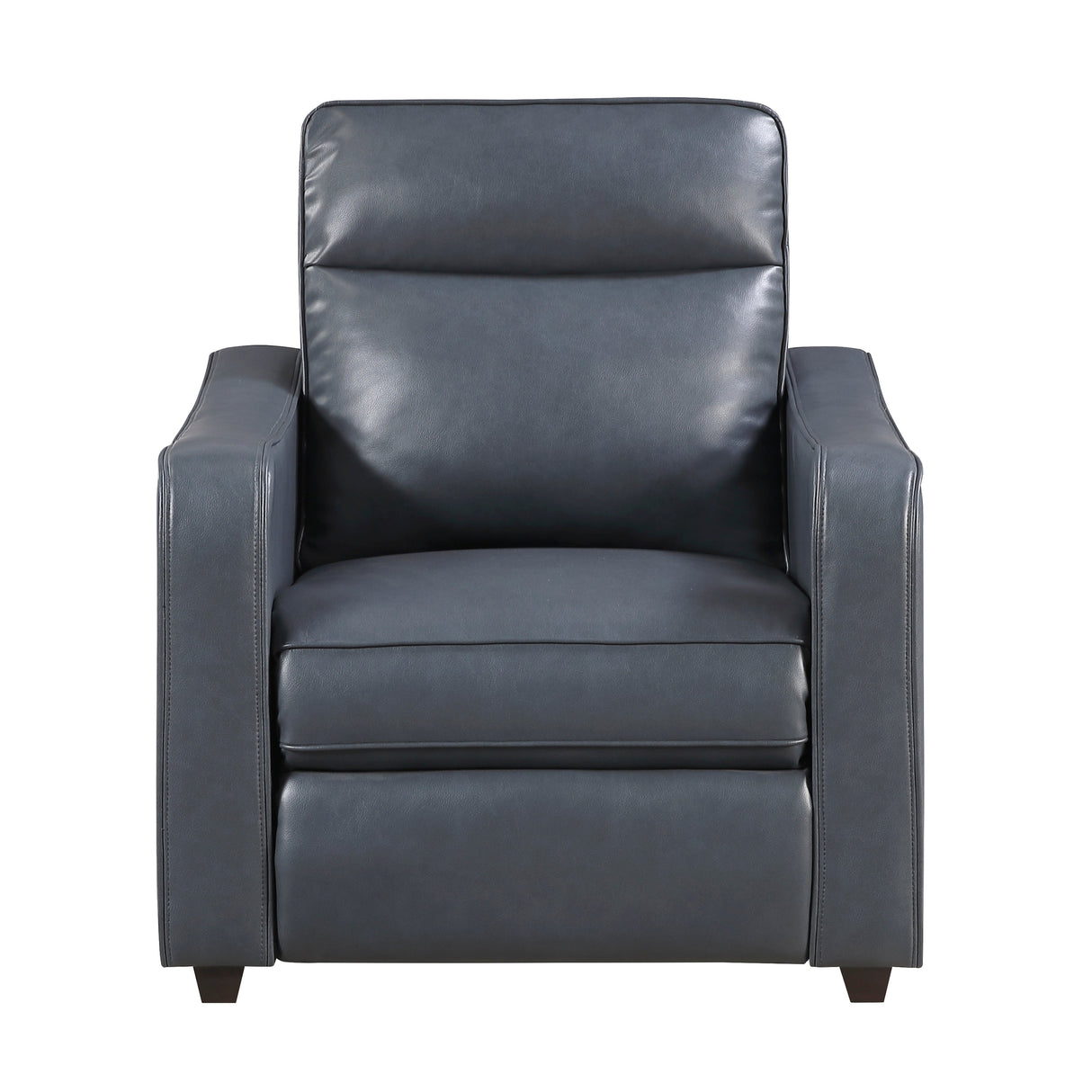 Equinox Navy Power Reclining Chair with Curved Track Arms by Homelegance at Eve Furniture