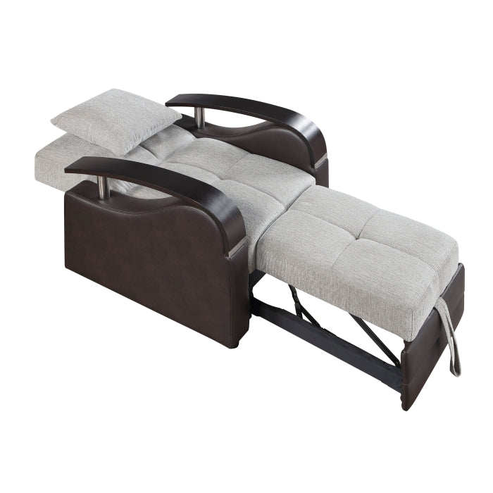 Hybrid Chair with Pull-out Bed and Click Motion Back by Homelegance at Eve Furniture