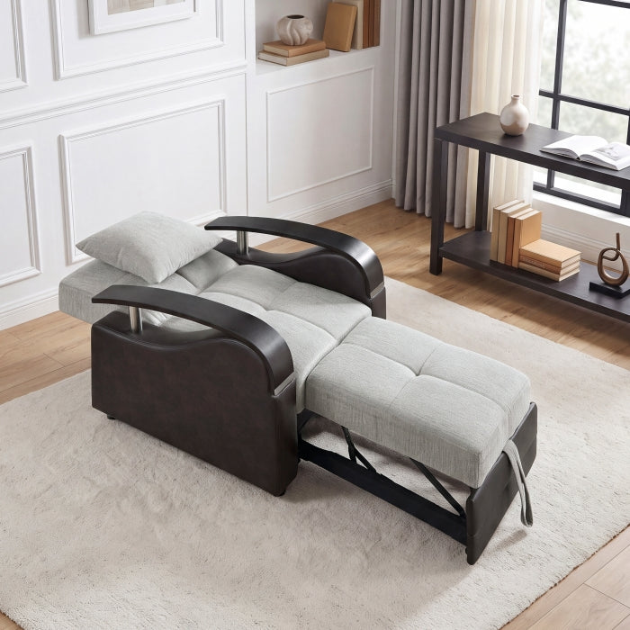 Hybrid Chair with Pull-out Bed and Click Motion Back by Homelegance at Eve Furniture