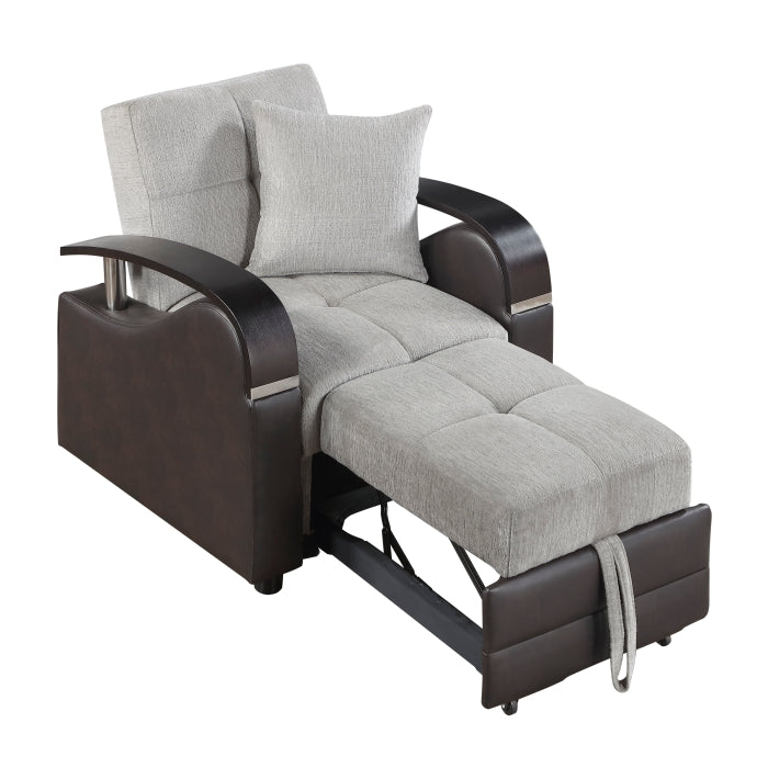 Hybrid Chair with Pull-out Bed and Click Motion Back by Homelegance at Eve Furniture
