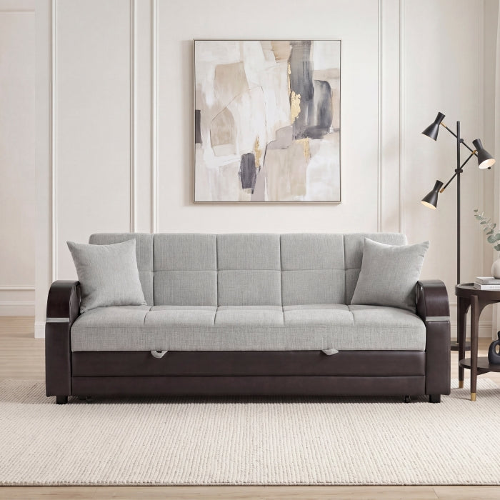 Hybrid Sofa with Pull-out Bed and Click Motion Back by Homelegance at Eve Furniture