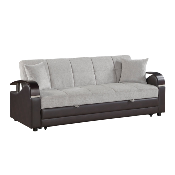 Hybrid Sofa with Pull-out Bed and Click Motion Back by Homelegance at Eve Furniture