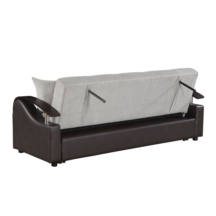 Hybrid Sofa with Pull-out Bed and Click Motion Back by Homelegance at Eve Furniture