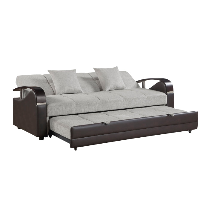 Hybrid Sofa with Pull-out Bed and Click Motion Back by Homelegance at Eve Furniture