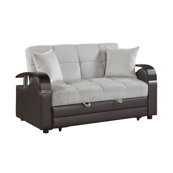 Hybrid 2pc Set: Sofa, Love by Homelegance at Eve Furniture